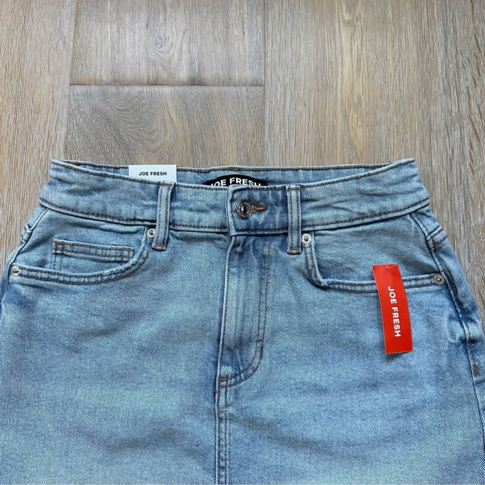 NWT Joe Fresh Denim Mini Skirt - Size 26 - Picture 4 of 9